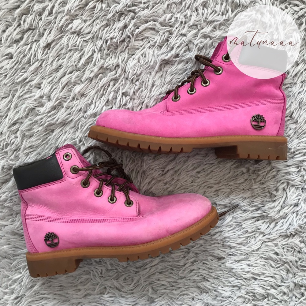 Timberland Pink Boots Size 6